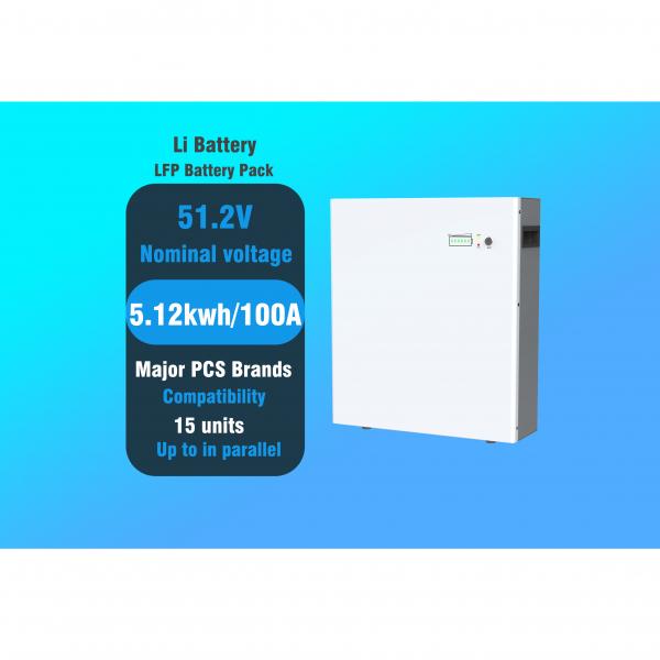 Quality 51.2V LiFePo4 Energy Storage Battery Pack Compatible With Mainstream PCS for sale