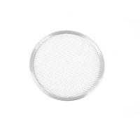 China 7 inch round mesh pizza tray perforated pizza pan baking tray baking pan aluminum pizza screen for restaurant or bar or bakery factory