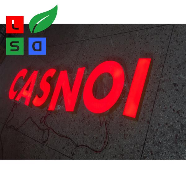 Quality Waterproof IP65 DC12V Illuminated LED Channel Letter Sign Red Light Up Letters for sale