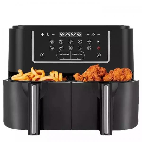 Quality Smart 2400W Air Fryer Double With Visible Transparent Window 9L Digital Two Zone for sale