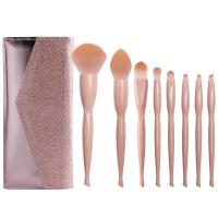 China Aluminum Handle Professional Makeup Brushes Superb Ability To Hold Powerder for sale