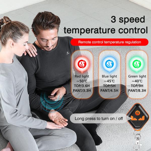 Quality Battery Powered Heated Base Layer Clothing Shirt / Pants For Women for sale