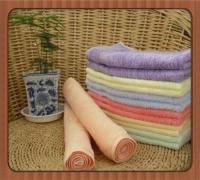 China promotional eco-friendly organic bamboo fibre square towel face towel hand towel factory