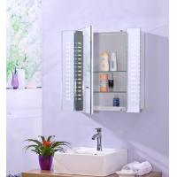 China Stainless Steel Backlit Bathroom Mirror Cabinet / Bathroom Wall Cabinet factory