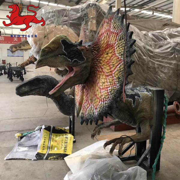 Quality Indoor Realistic Dinosaur Head Wall Mount Decorative Size Customized for sale