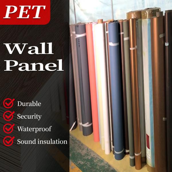 Quality PET Environmentally Friendly Bamboo Charcoal PVC Marble Wall Panel Sheet for sale