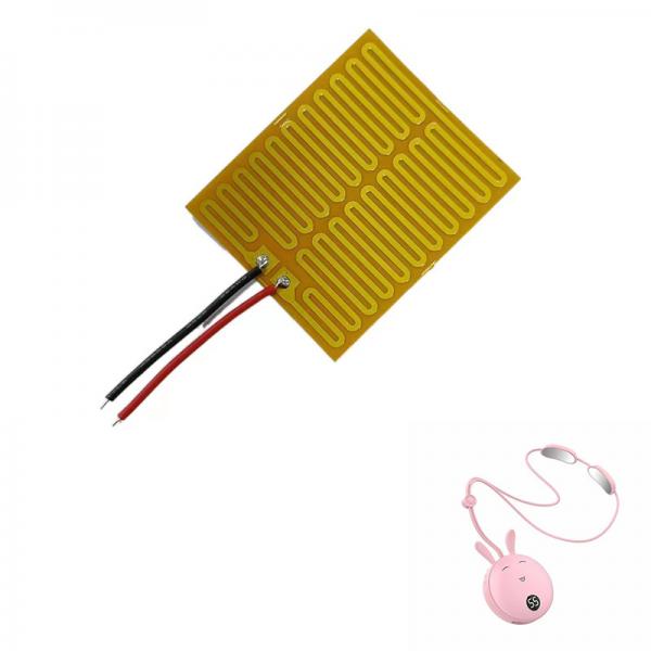 Quality Car Battery Flexible Film Heater , Polyimide 5 Volt Heating Element 260 Degree for sale