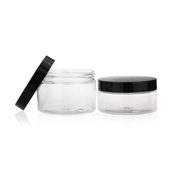 Quality Clear 200ml Plastic Packaging Jars PET Recyclable Cosmetic Jars for sale