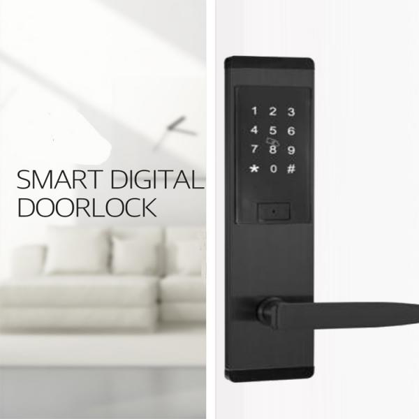 Quality Stainless Steel 8X AAA Electronic House Locks 6V Smart Lock With App for sale