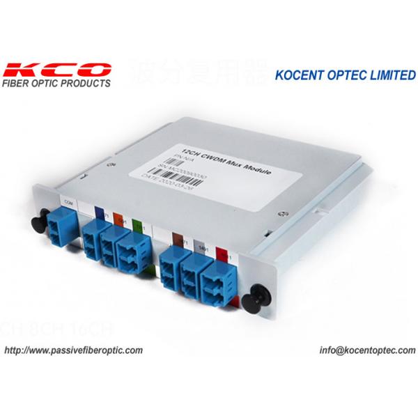 Quality 6CH CWDM Passive Fiber Optic Multiplexer LC UPC Duplex Adapter for sale
