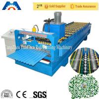 China Steel Silo PPGI Corrugated Roll Forming Machine For 0.7mm Roof Sheet for sale