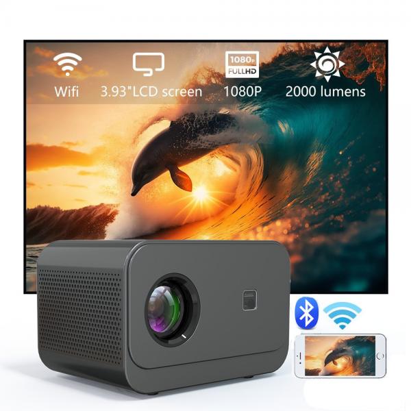 Quality Multi Function Electric Focus LED+LCD HDMI T300 Projector For Home Theater for sale