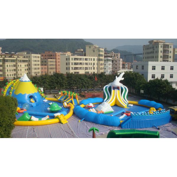Quality Amazing Giant PVC Inflatable Water Parks for Outdoor Summer Water Games 30m for sale