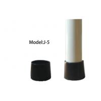 China Plastic Coated Composite Pipe Rack Fittings / Black PP tube Bottom Cap factory