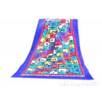 China Reactive Large Snakes And Ladders Game Beach Towel Printing 400gsm factory