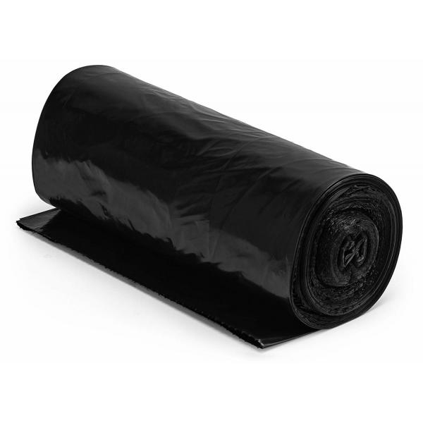 Quality Heavy Duty Recyclable Garbage Bags 95 - 96 Gallon Black Colour LDPE Material for sale