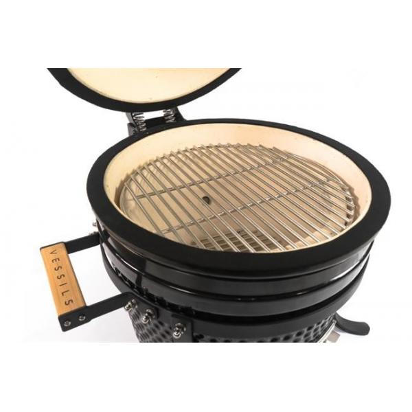 Quality Kitchenware Charcoal BBQ Black 15 Inch Kamado Grill for sale