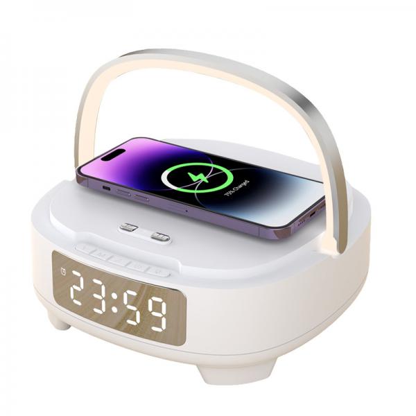 Quality ABS Bluetooth Speaker Qi Charger 4.2  Version With Alarm Clock for sale