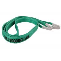 Quality One Way Belt Green Color Webbing Lifting Slings Flat Eye Web Sling TUV for sale