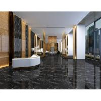 Quality Black Fuscous Shiny Porcelain Floor Tiles Double Layer 600*600mm for sale