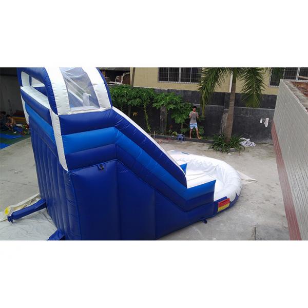 Quality Small Blue Commercial Inflatable Water Slide , PVC iInflatable Water Slide With for sale