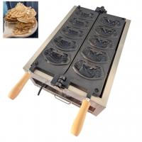 China Commercial Non Stick Electric Egg Waffle Maker with Crab and Animal Shapes Cartoon 110/220 Voltage factory