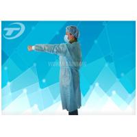 China Non Woven Protective Spunbonded Disposable Isolation Gowns Polypropylene 120*140cm for sale