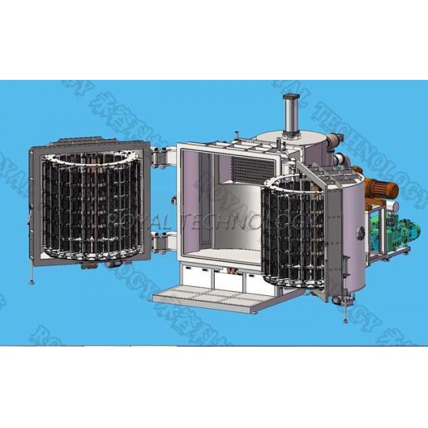Quality 2 - Doors Copper PVD Vacuum Coating Machine,  Resistance Thermal Filament Evaporation Metallizing System for sale