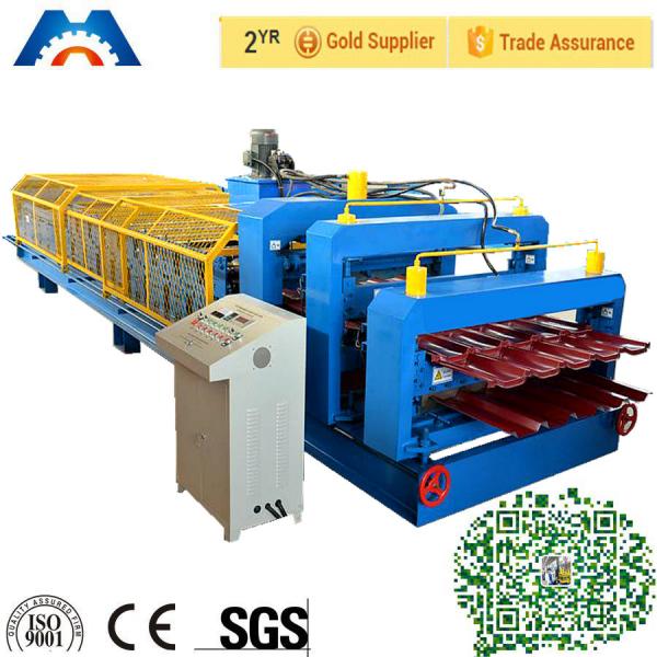 Quality Dual Level Double Layer Roll Forming Machine Roof Panel For Wall Panels for sale