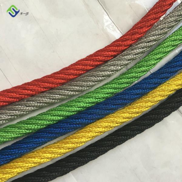 Quality 500m Length Polyester Combination Rope 4 Strand Playground Rope for sale