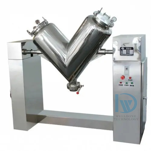 Quality Industrial V Type Powder Mixer Medical Powder Mixing Machine for sale