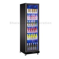 Quality Vertical 418L Commercial Display Refrigerator Double Glazed Door For Shop for sale