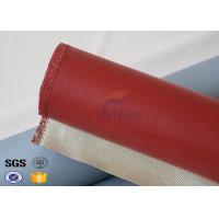 Quality 1000 Degrees Red Coating High Silica Fabric Thin Fiberglass Cloth 700gsm for sale