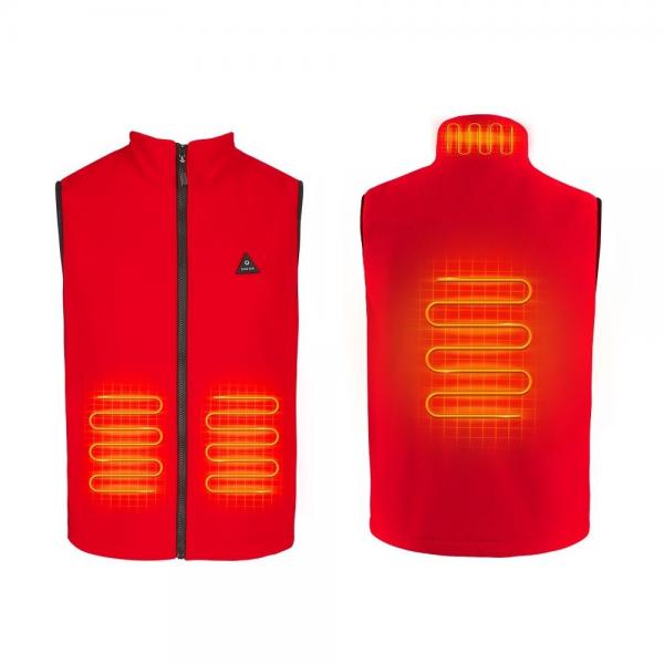 Quality Custom Electric Heated Clothes for Unisex with Battery Pack Rechargeable Sleeveless Fleece Heating Vest for sale