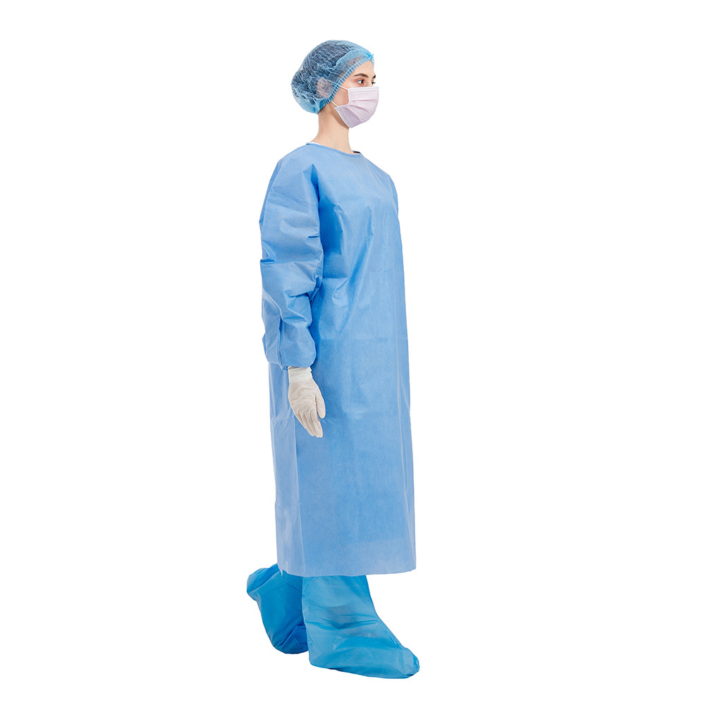 China 120x85cm Disposable Isolation Gown SMETA Certificate factory