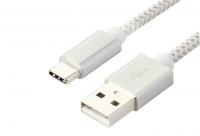 China QS USB312003, USB 3.1 TYPE C Male to USB 2.0 Male Nylon Braided USB Data Cable, Type-c to USB 2.0 A Cable factory