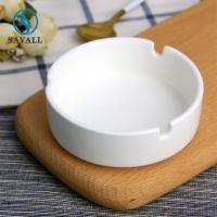 China Caterers And Canteens White Porcelain Ashtray Tableware Accessories factory