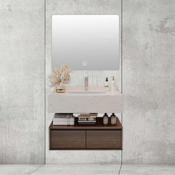Quality Marble ceramic basin Bathroom Sink Mirror Cabinet Multi Layer for sale