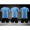 China New fashion breathable dri fit sublimation custom design soccer jersey football uniform set factory