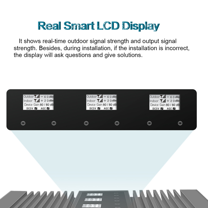 Multi-band Mobile Signal Booster 800/900/1800MHz Amplifier Repeater 2G 4G 5