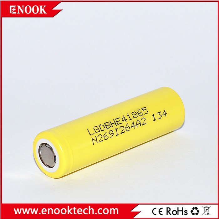 China High Discharge Rate Li Ion Battery 2500mah 20A  HE4 Battery 18650 factory