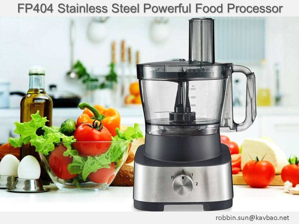China Food Preparation Stainless Steel Food Processor 1000W XL Bowl factory