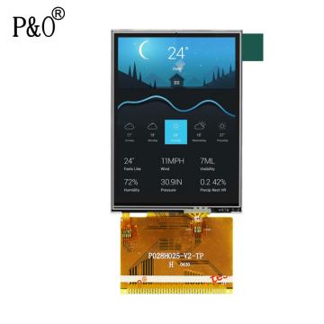 Quality Polcd 2.8 Inch Full Viewing Angle TFT LCD Touch Screen Sunlight Readable IPS for sale