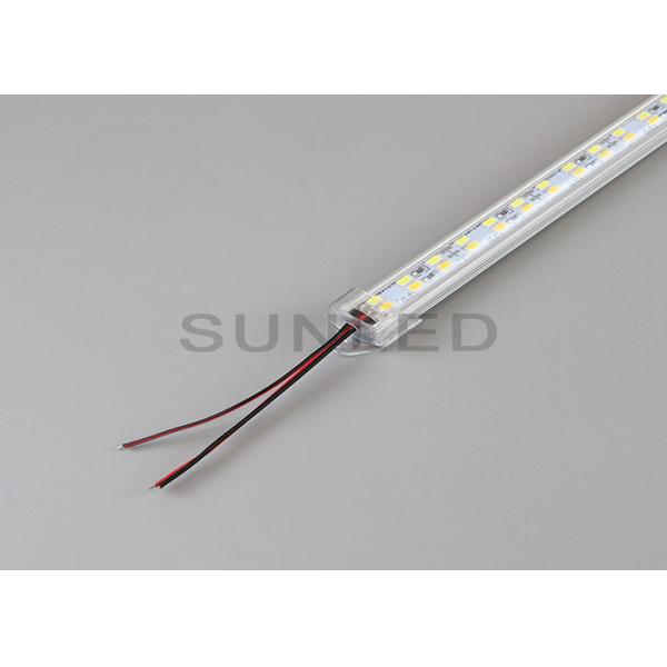 Quality Powerful Rigid LED Strip Lights With Plastic Profile Double Color for sale