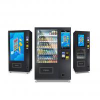 China Snack Foods Cashless Vending Machine  With Touchscreen, Spiral, Conveyor, Pushrod Delivery System, Micron for sale