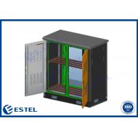Quality Two Compartment ISO9001 Grey RAL7035 Telecom Outdoor Cabinet for sale