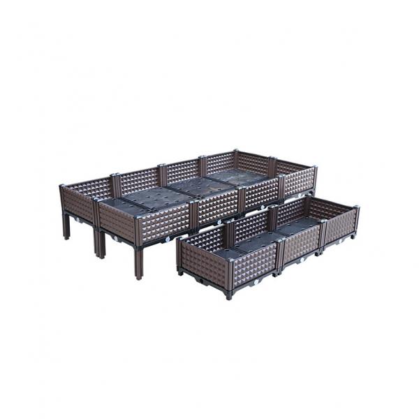 Quality Customizable Plastic Raised Garden Beds On Legs / Plastic Planter Boxes With Legs for sale