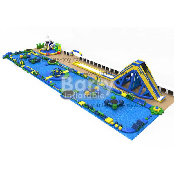 Quality Open Water Game Inflatable Water Sport Park Challenge With 0.9mm PVC Tarpaulin for sale