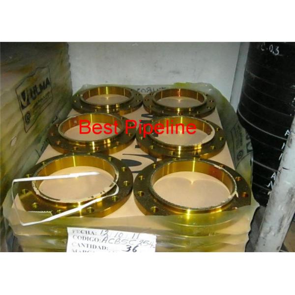 Quality 300LBS Pressure Flat Face Weld Neck Flange , Weld Neck Pipe Flanges Long Lifetime for sale