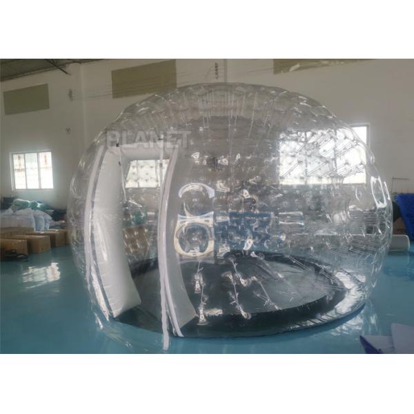 Quality Airtight Igloo Transparent Inflatable Dome Tent With Led Light for sale